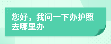 您好，我问一下办护照去哪里办