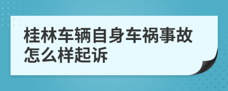 桂林车辆自身车祸事故怎么样起诉