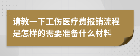 请教一下工伤医疗费报销流程是怎样的需要准备什么材料