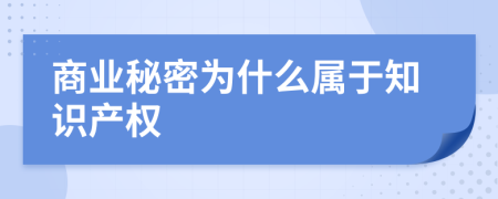 商业秘密为什么属于知识产权