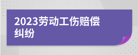 2023劳动工伤赔偿纠纷