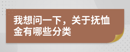 我想问一下，关于抚恤金有哪些分类