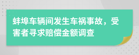 蚌埠车辆间发生车祸事故，受害者寻求赔偿金额调查