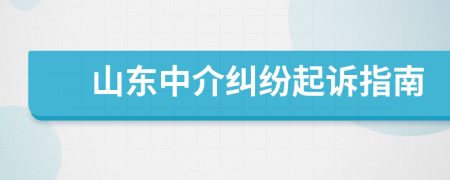 山东中介纠纷起诉指南