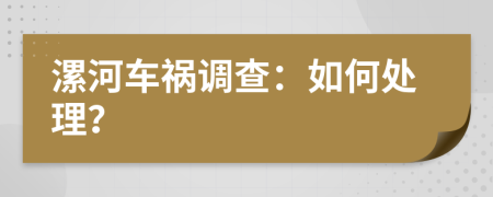 漯河车祸调查：如何处理？