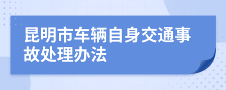 昆明市车辆自身交通事故处理办法