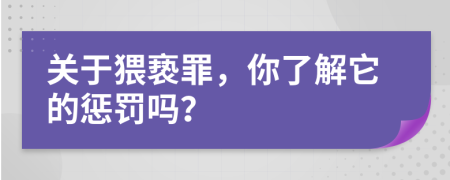 关于猥亵罪，你了解它的惩罚吗？
