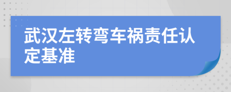 武汉左转弯车祸责任认定基准