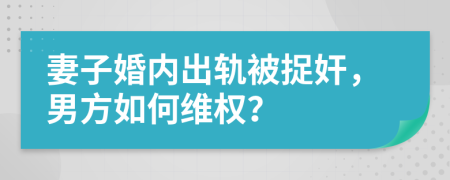 妻子婚内出轨被捉奸，男方如何维权？