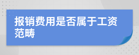 报销费用是否属于工资范畴
