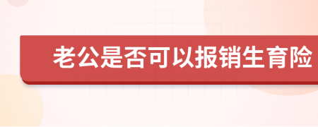 老公是否可以报销生育险