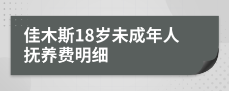 佳木斯18岁未成年人抚养费明细