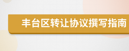 丰台区转让协议撰写指南